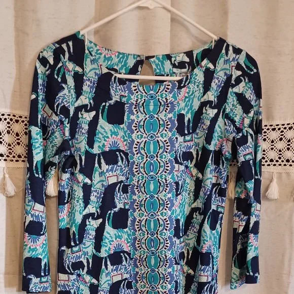 lilly pulitzer pima cotton dress Lilly Pulitzer Lajolla Dress (Size XS) (Raz Berry Lobsters In Love)